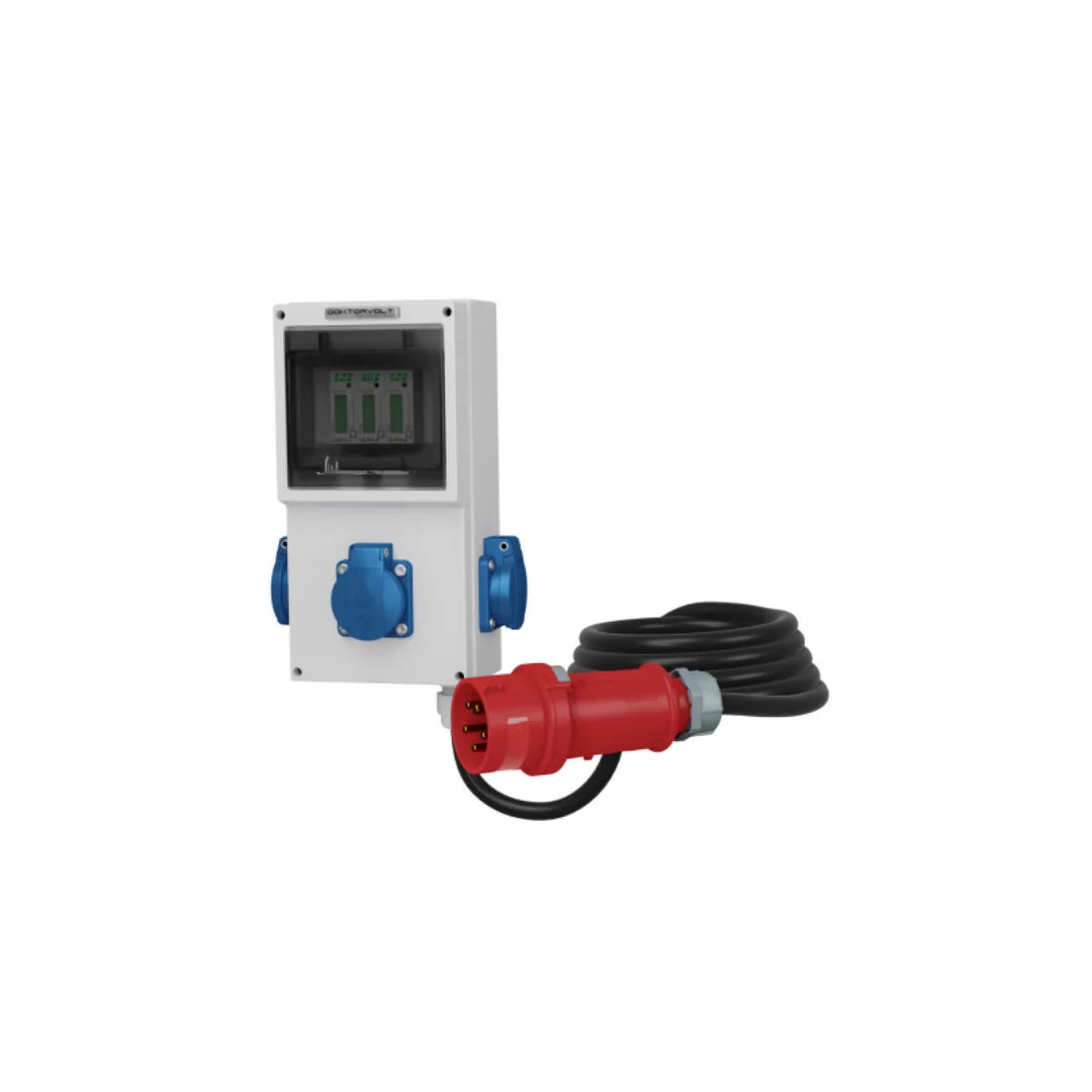 Mobilny licznik energii elektrycznej 16A MID gniazda 3x230V Doktorvolt 4319