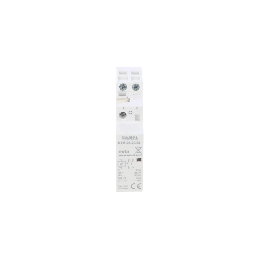 Stycznik modułowy instalacyjny 25A 2Z 24V AC/DC typ: STM-25-20/24V EXT10000289
