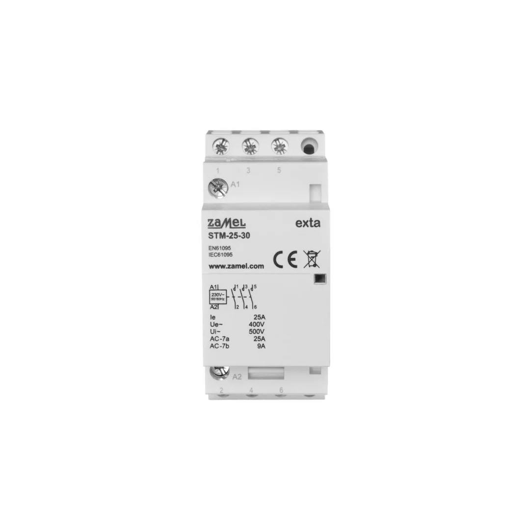 Stycznik modułowy instalacyjny 25A 3Z 230V AC, typ: STM-25-30 EXT10000291