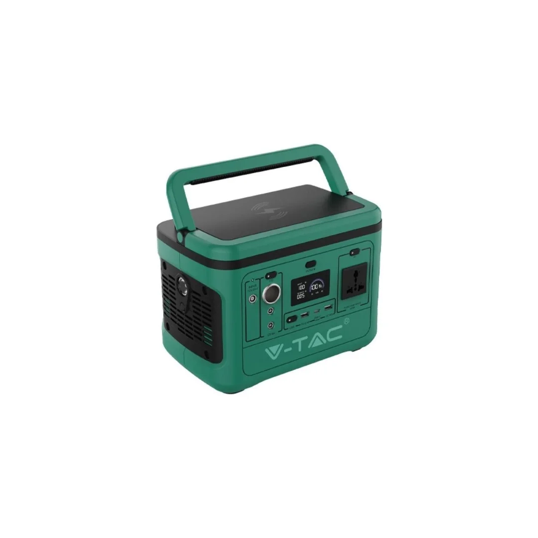 Przenośny magazyn energii, powerbank 568Wh 600W LiFePO4 VT-606 26.2Ah/21.6V 11442
