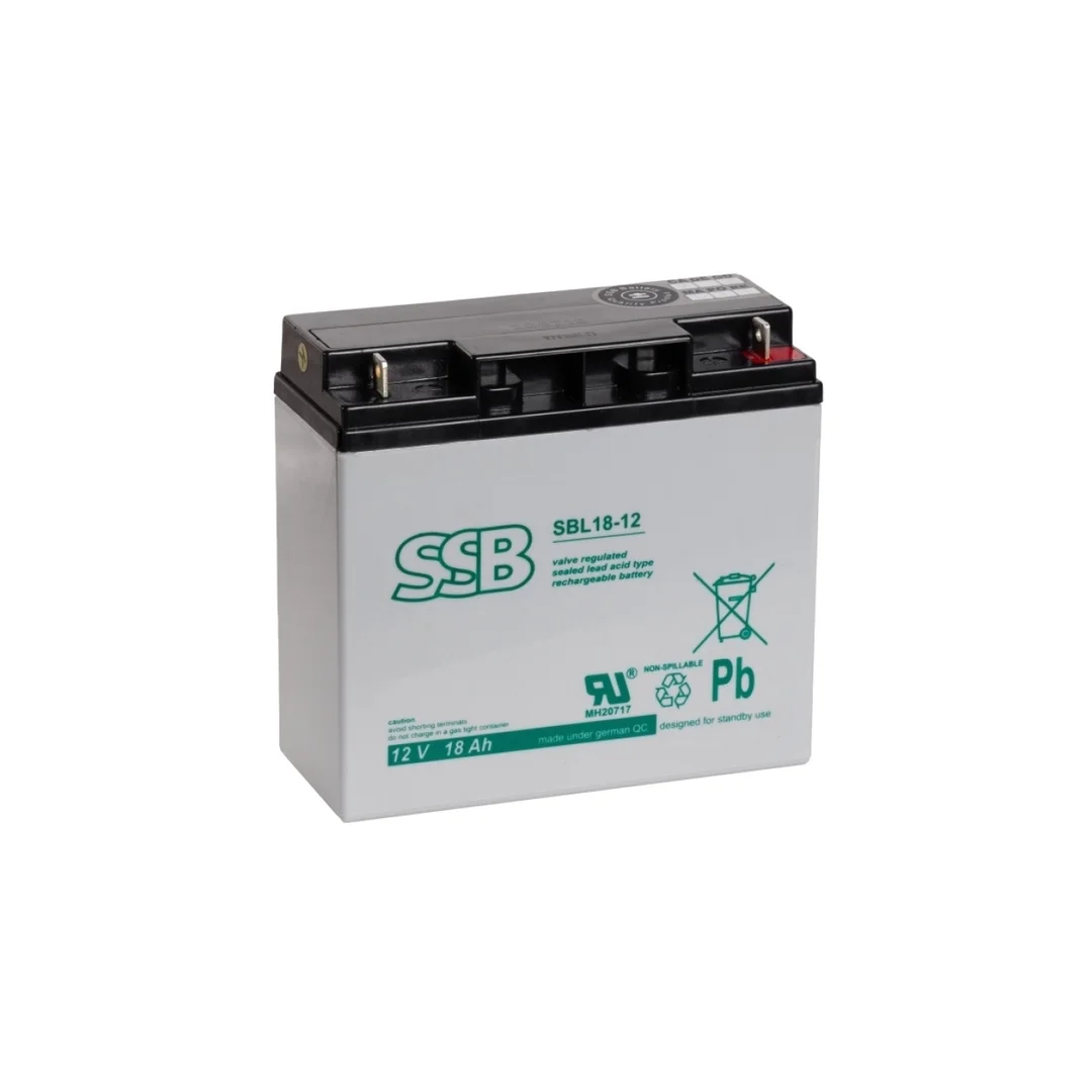 Akumulator VRLA AGM 12V 18Ah (żywotność 10-12lat) SBL18-12
