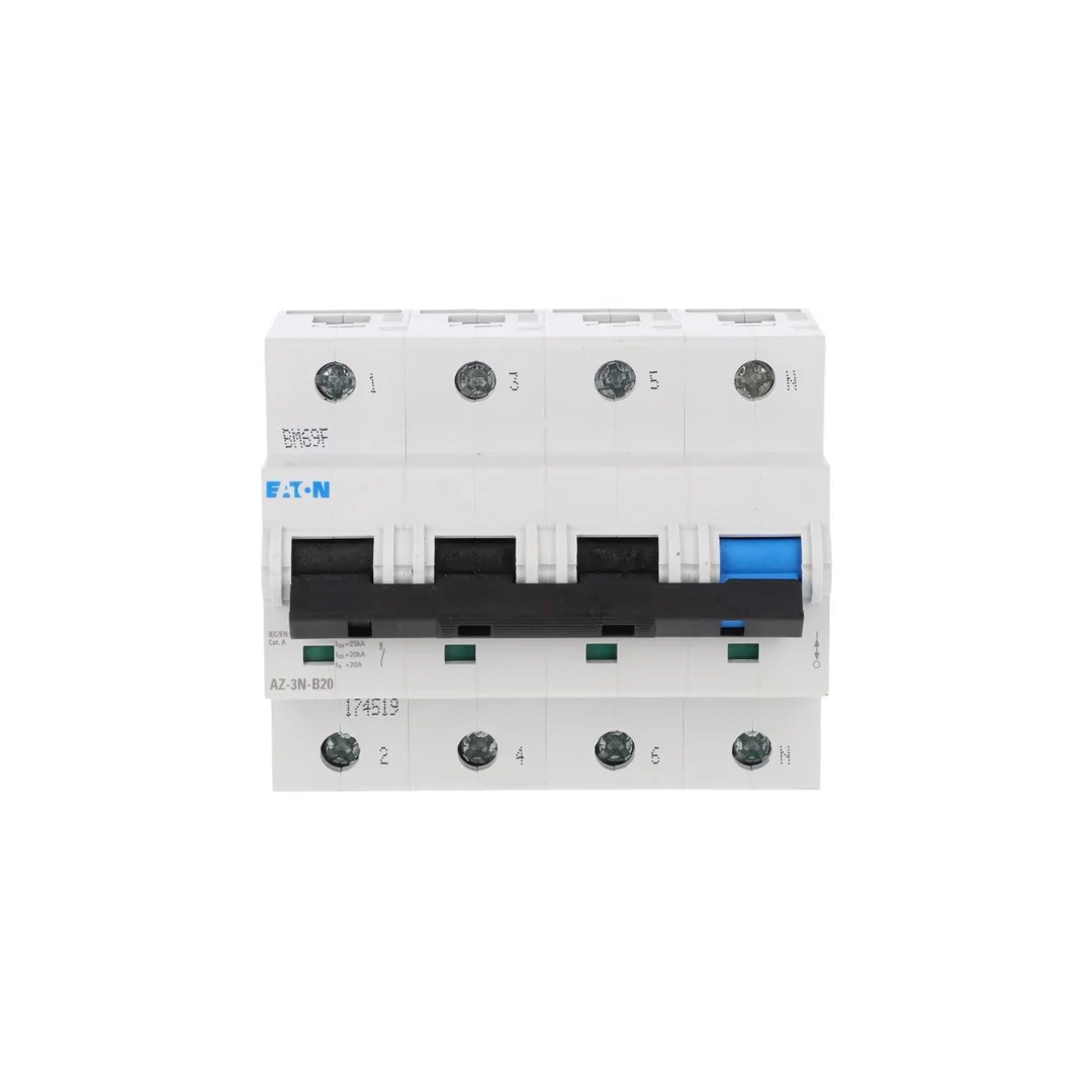 Wyłącznik nadprądowy 3P+N B 20A 25kA AC AZ-3N-B20 174519