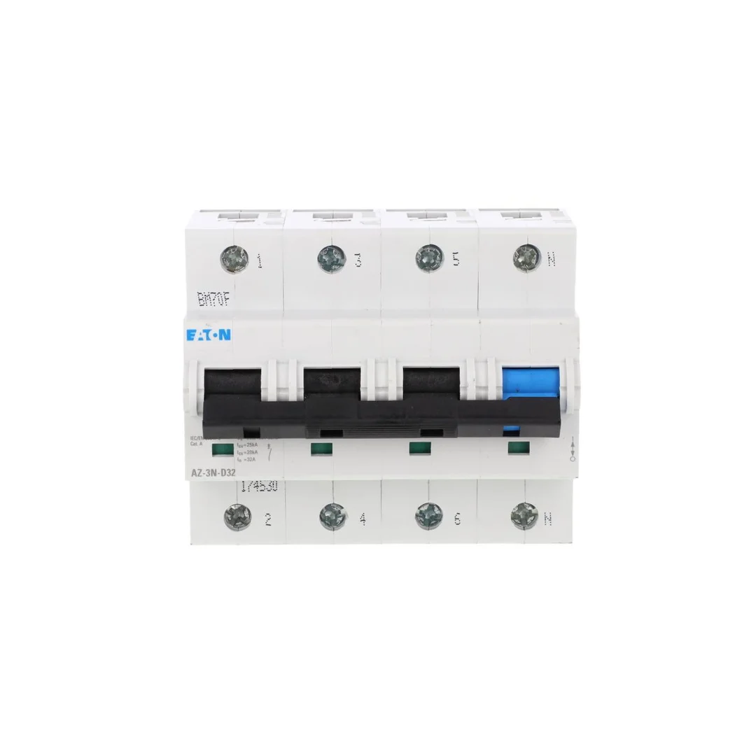 Wyłącznik nadprądowy 3P+N D 32A 25kA AC AZ-3N-D32 174530