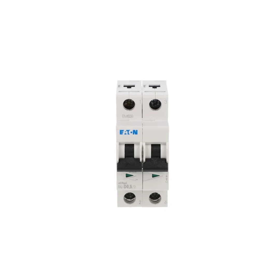 Wyłącznik nadprądowy 2P D 0,5A 15kA AC FAZ-D05/2 278767