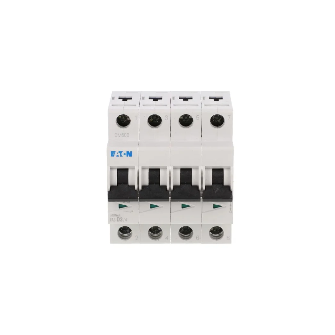 Wyłącznik nadprądowy 4P D 3A 15kA AC FAZ-D3/4 279074