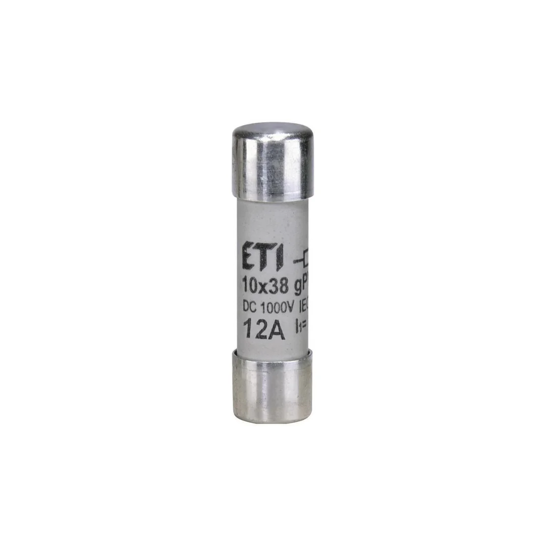 Wkladka bezpiecznikowa cylindryczna PV 10x38mm 12A gPV 1000V DC CH10 002625077