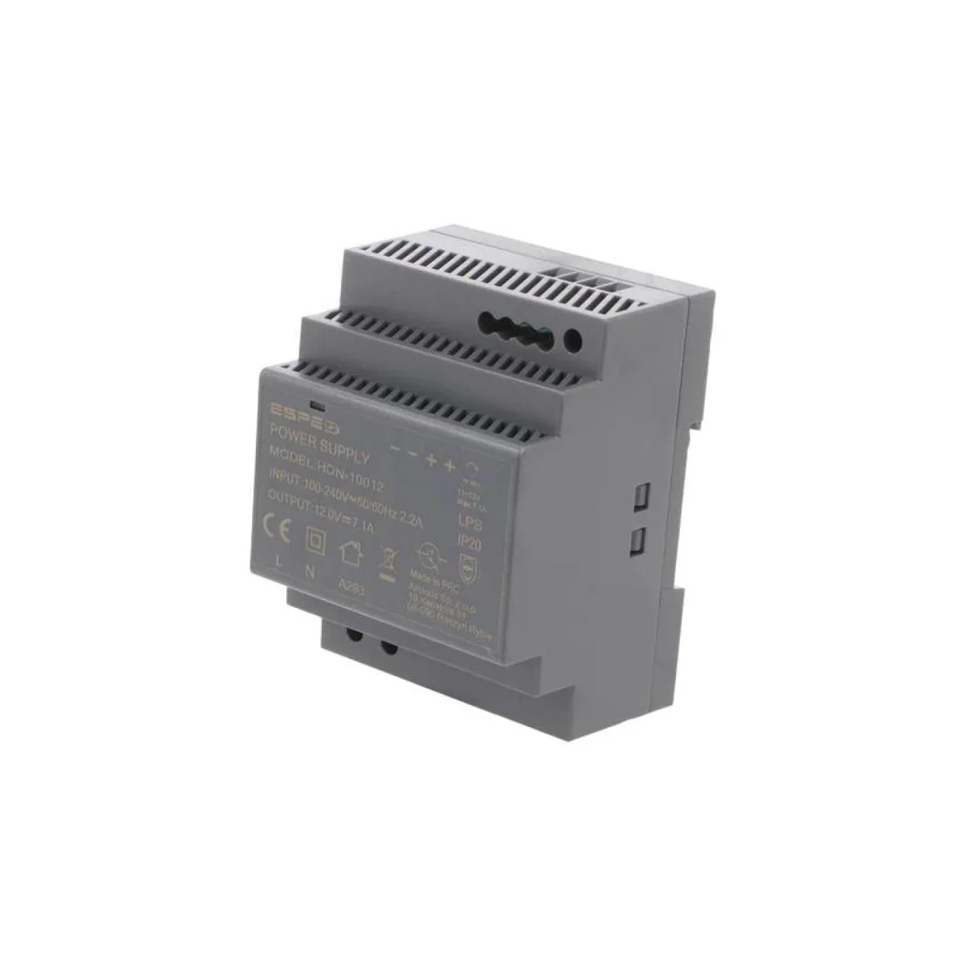 Zasilacz impulsowy 90W 12VDC 7,1A 100÷240VAC DIN 90x58x70mm HDN-10012