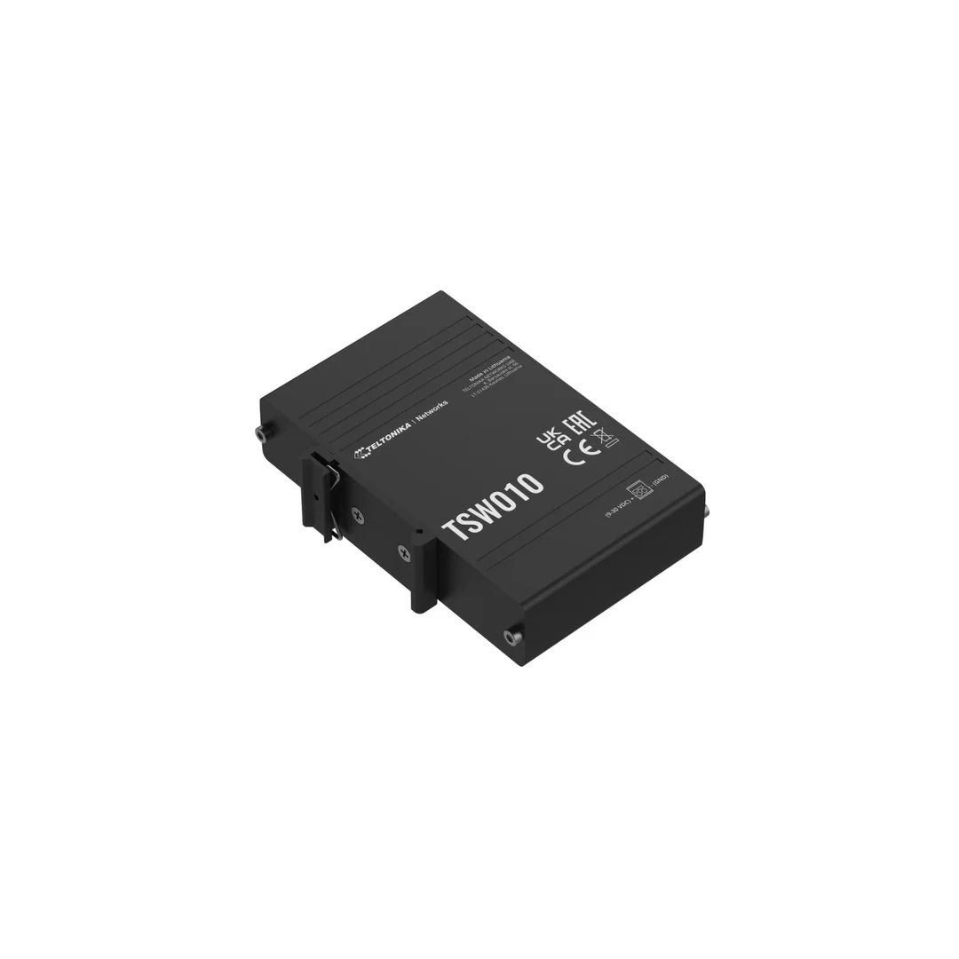 Switch 5x RJ45 100Mb/s, Passive PoE, IP30, DIN Teltonika TSW010