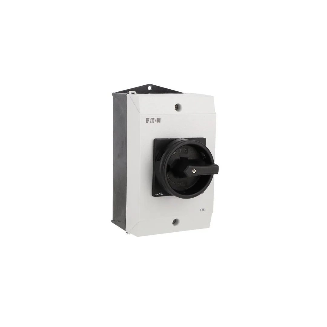 Rozłącznik 40A 3P 1Z+1R w obudowie IP65 z blachą EMC czarna rączka z blokadą P1-40/I2H/MBS/SVB-SW/HI11 199920