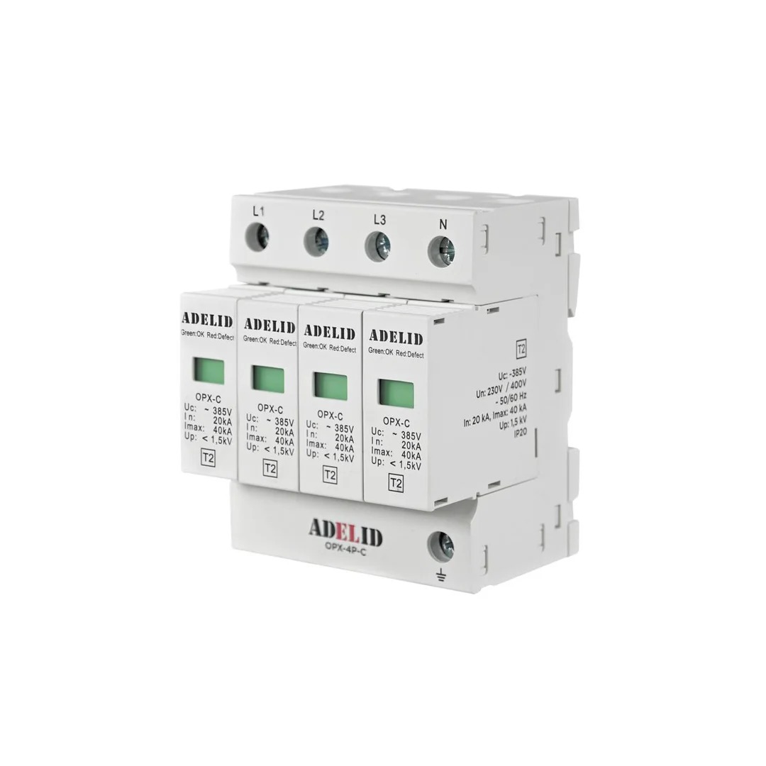 Ogranicznik przepięć T2 4P 1,5kV 20kA OPX-4P-C