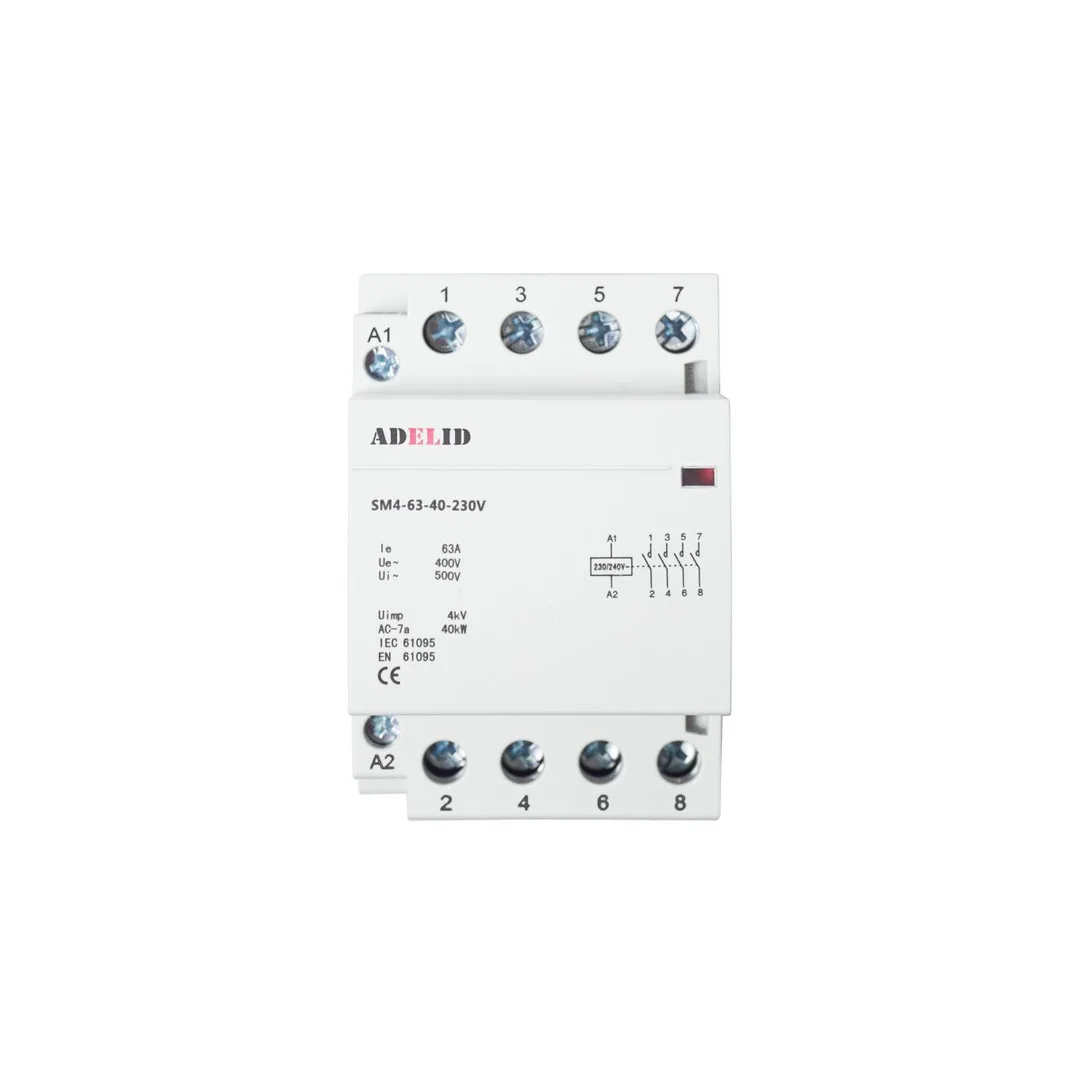 Stycznik modułowy 40A 230V 4xNO SM4 63-40-230V