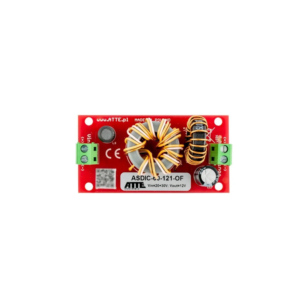 Izolowana przetwornica obniżająca napięcie do 12V Vin 20...30VDC, Vout 12VDC, Iout 5A, Pout 60W, moduł do zabudowy