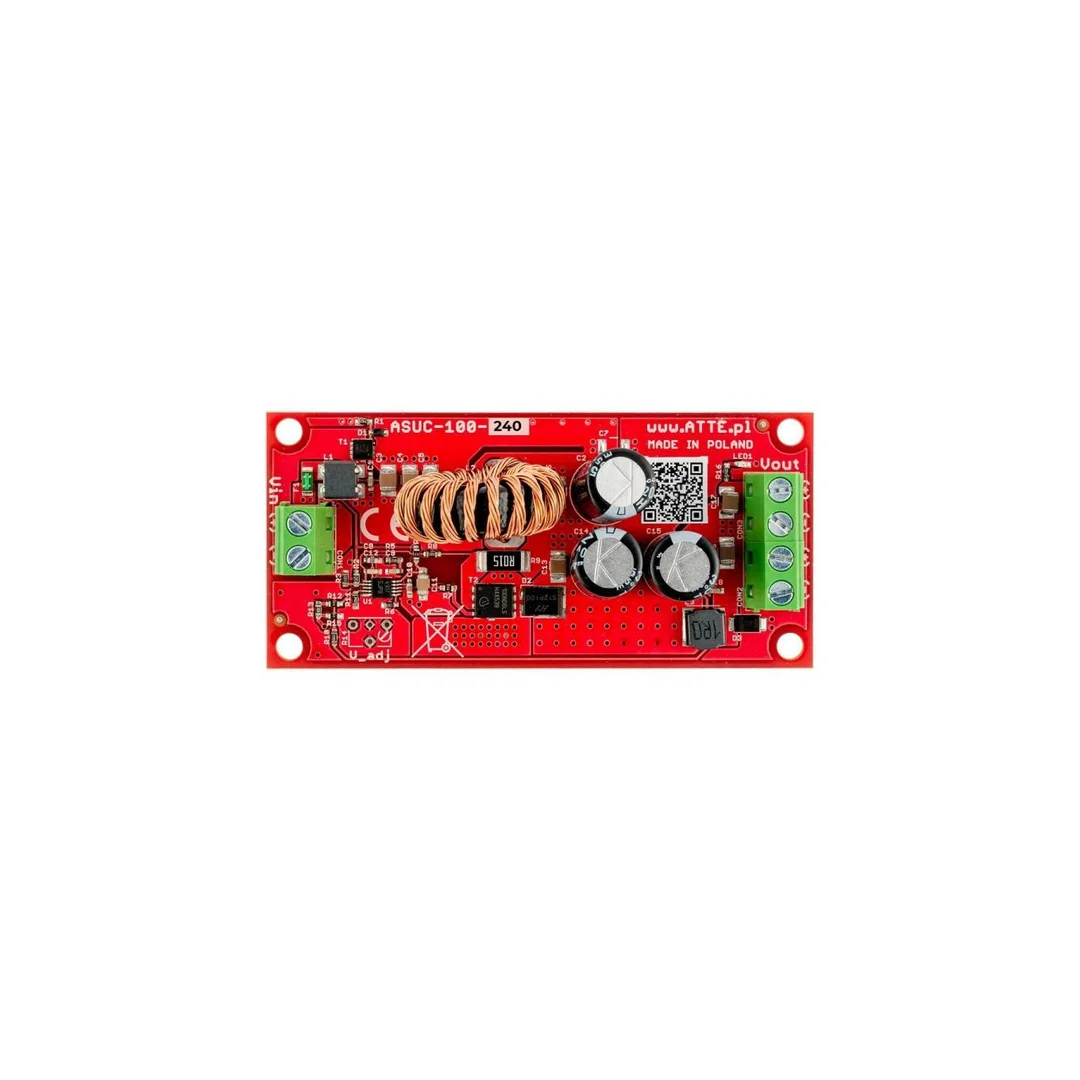 Przetwornica podnosząca napięcie do 48V Vin 10...24VDC, Vout 24VDC, Pout 100W, moduł do zabudowy