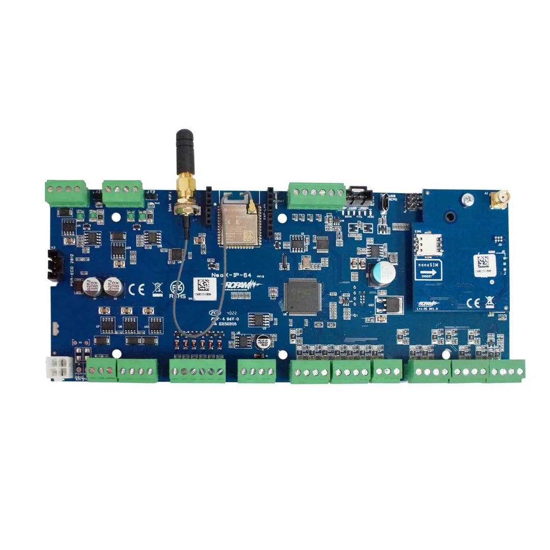 Centrala alarmowa NeoLTE-IP-64, LTE + WiFi, 4 strefy, 16-64 wejść, 8-40 wyjść, 12VDC