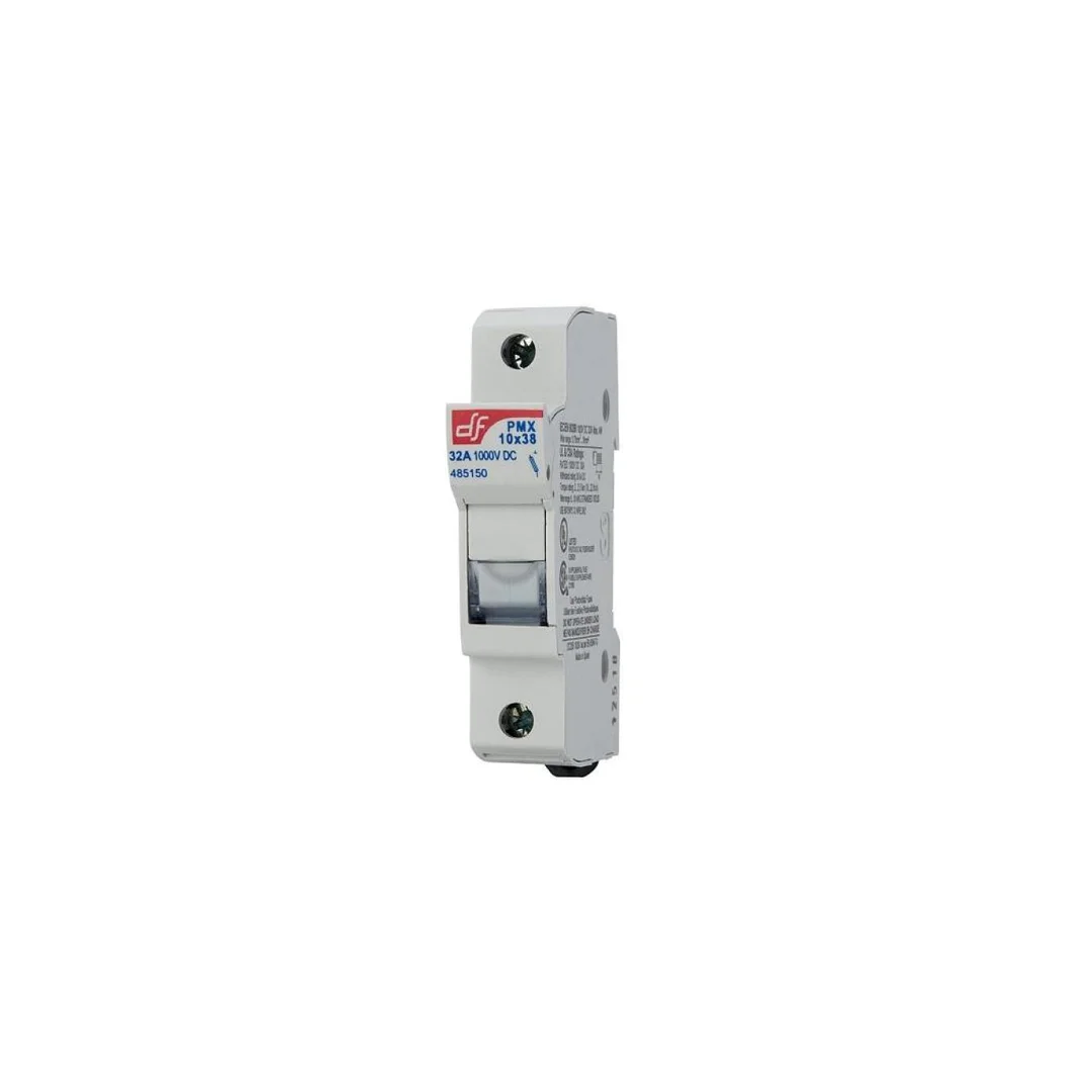 Rozłącznik, podstawa bezpiecznikowa PMX 1P do bezpieczników 10x38, 1000V DC, 32A, dla instalacji PV 485150