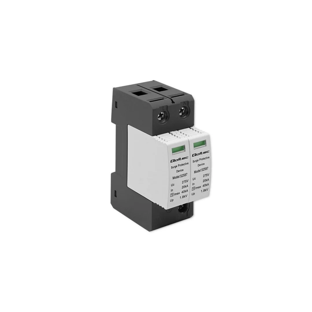 Qoltec Ogranicznik ochronnik przepięć AC 2P 275V T2 C