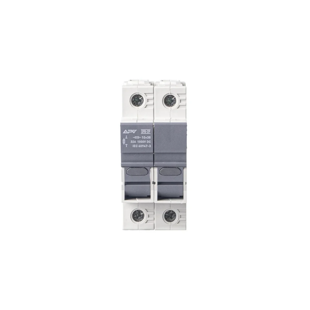 Podstawa bezpiecznikowa 2P 32A DC 10x38 1000V APV-SPB-2P
