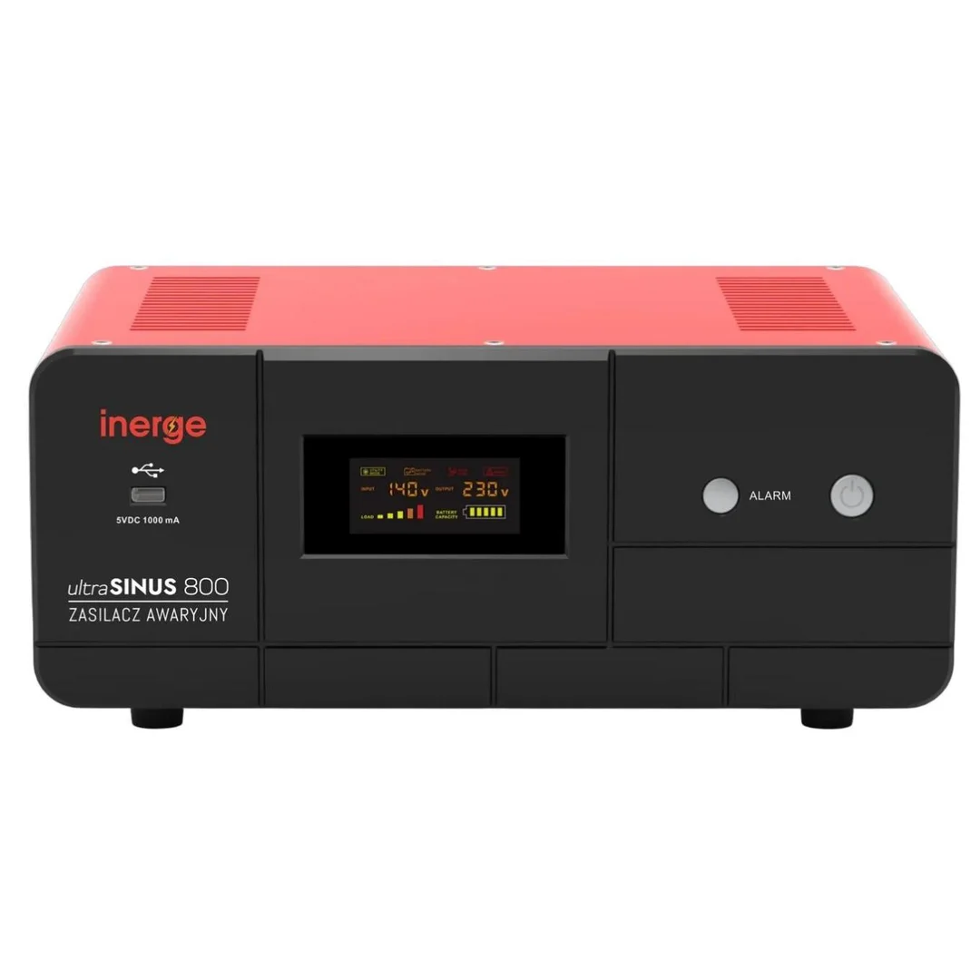 Zasilacz awaryjny ultraSinus 800 D (800VA/480W) 12V/230V EPS-12-800-D4 INERGE