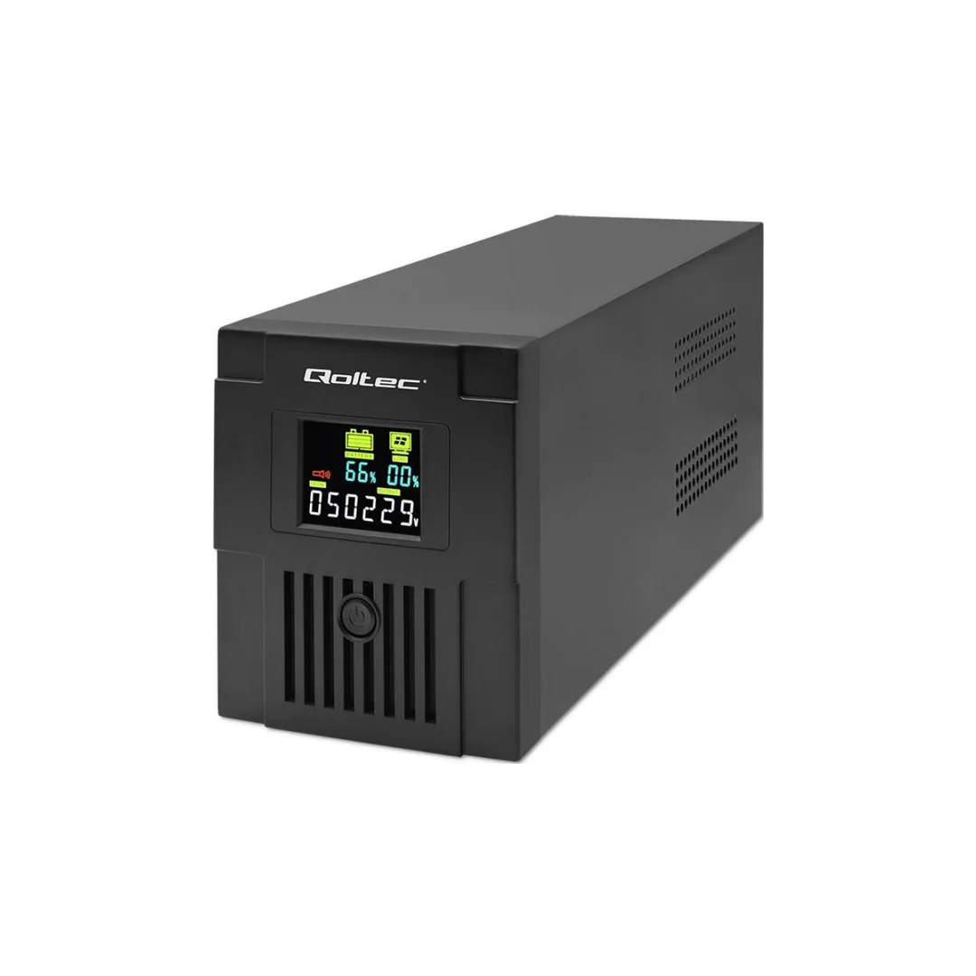 Qoltec Zasilacz awaryjny UPS Line Interactive Monolith 1500VA 900W LCD USB RJ45