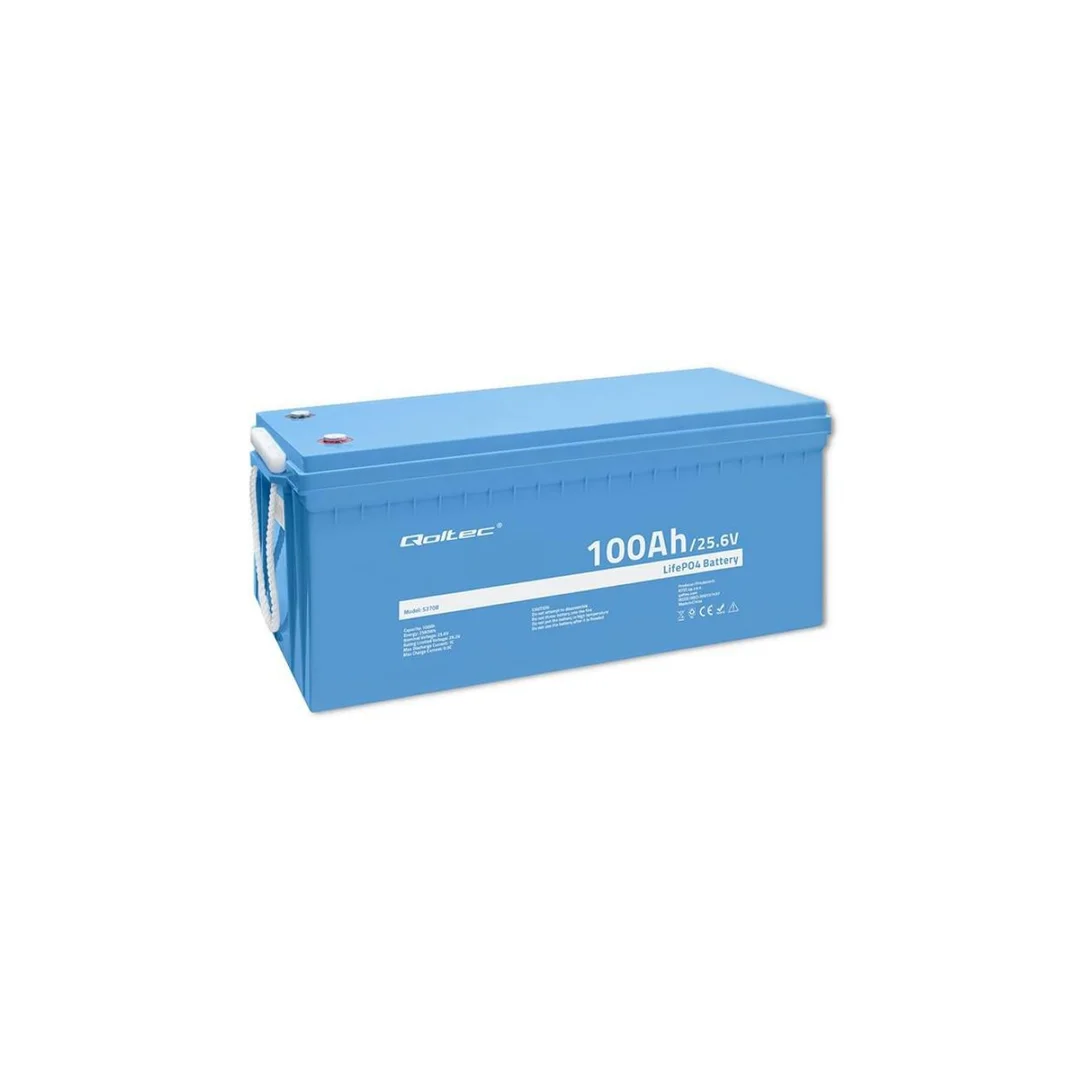 Qoltec Akumulator LiFePO4 Litowo-Żelazowo-Fosforanowy 25.6V 100Ah 2560Wh BMS