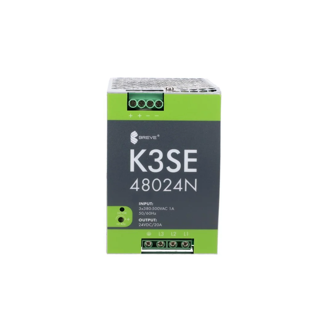 Zasilacz impulsowy 3-faz K3SE 48024 3x400/ 24VDC 20A 480W na szynę DIN, Uzas: 340-550VAVAC, Ta70, 17000-1014