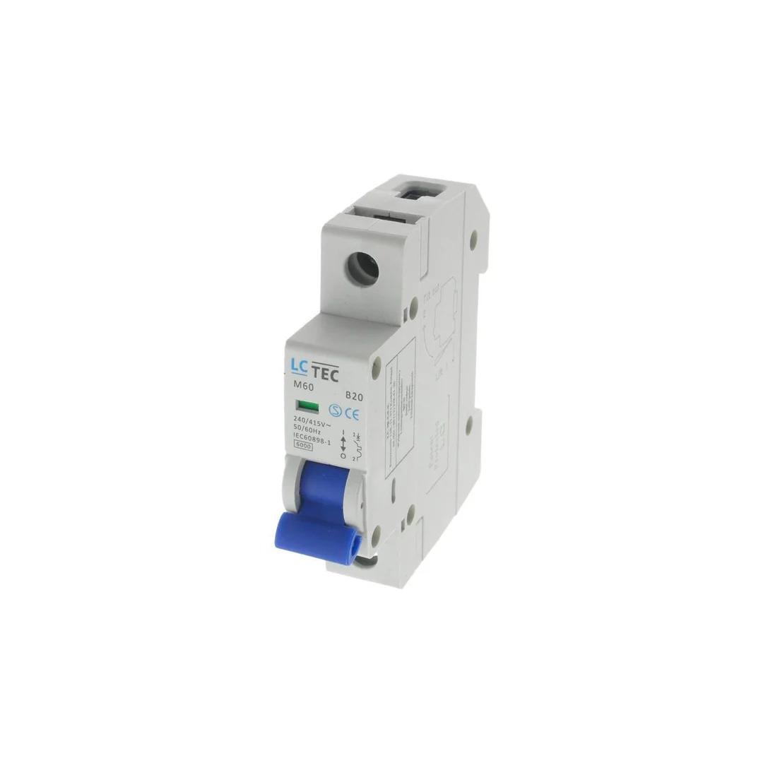 Wyłącznik nadprądowy M60 1P 1M 1F B 20A 6kA