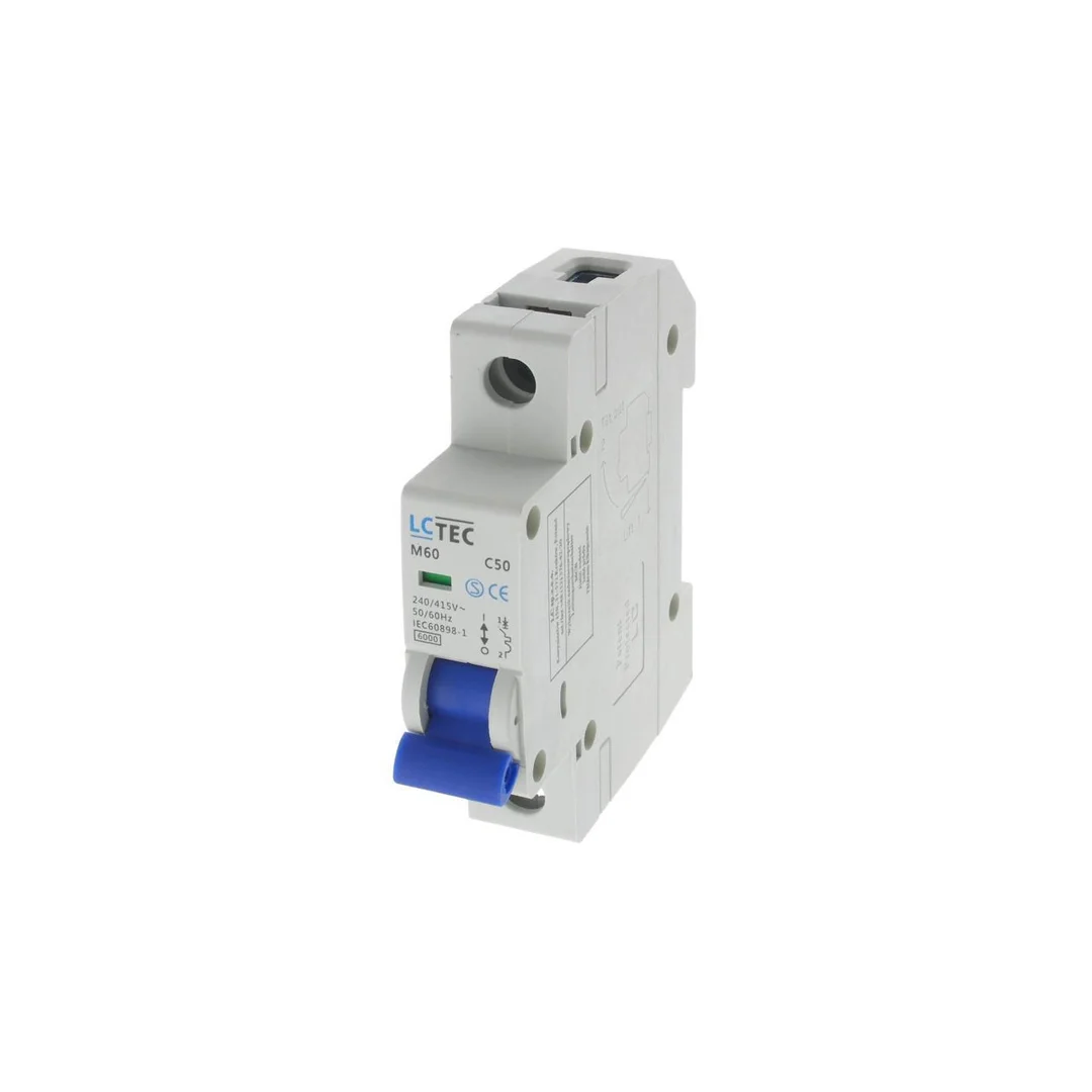 Wyłącznik nadprądowy M60 1P 1M 1F C 50A 6kA