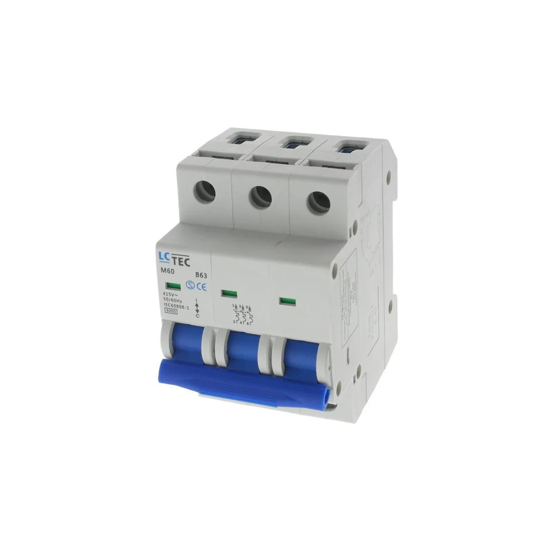 Wyłącznik nadprądowy M60 3P 3M 3F B 63A 6kA