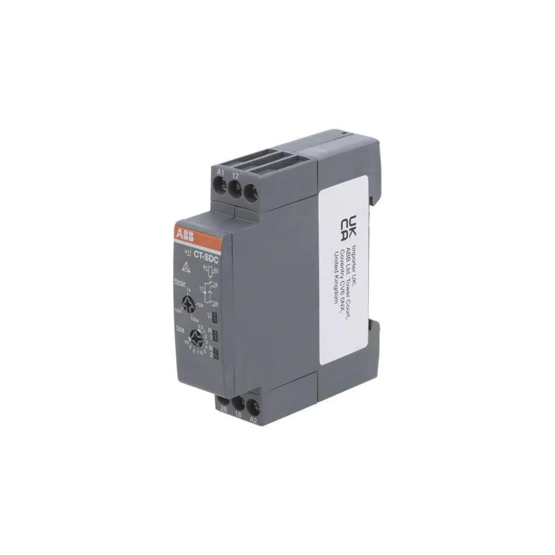 Przekaźnik czasowy 0,05÷10min SPDT 24÷240VAC 24÷48VDC IP20 1SVR508211R0100