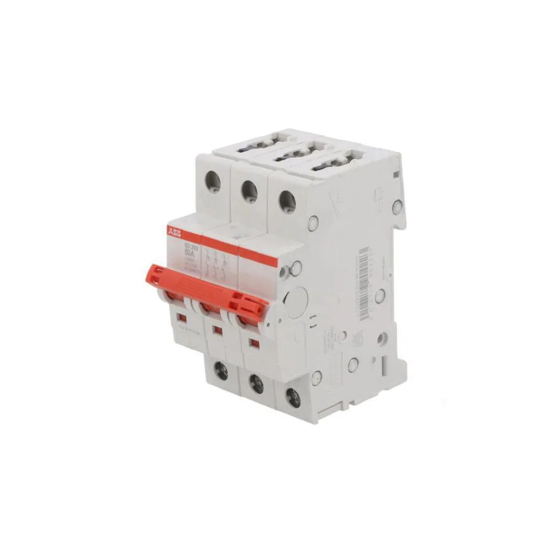 Rozłącznik izolacyjny Bieguny: 3 na szynę DIN 50A 400VAC IP20 2CDD283101R0050
