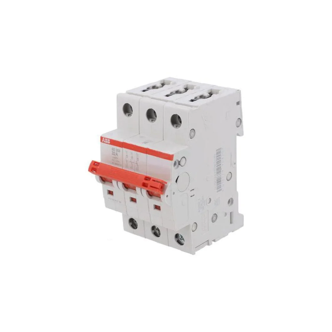 Rozłącznik izolacyjny Bieguny: 3 na szynę DIN 32A 400VAC IP20 2CDD283101R0032