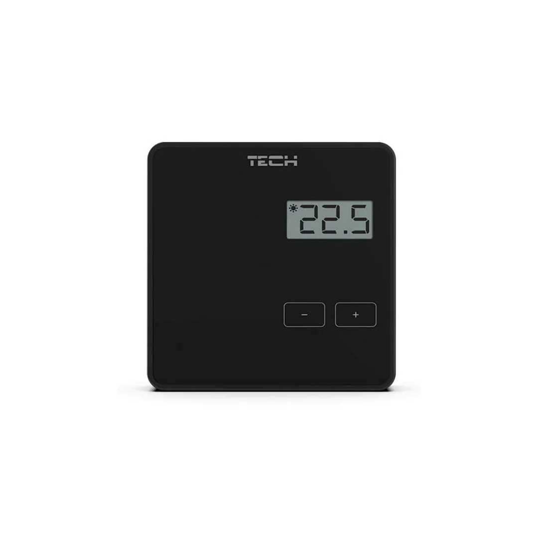 TECH ST-294 V2 - Regulator pokojowy bezprzewodowy dwustanowy czarny