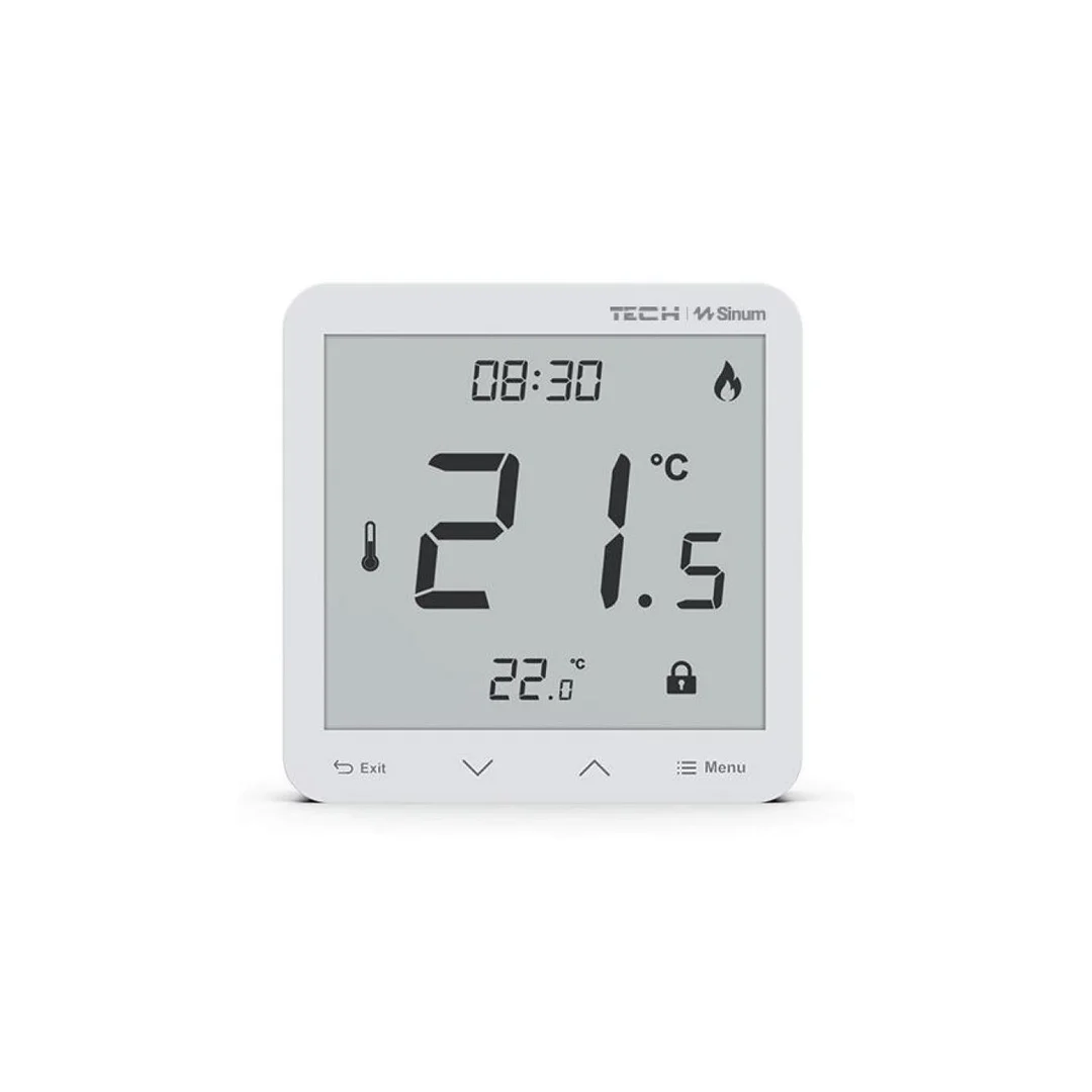 SINUM R-S3 Regulator pokojowy przewodowy kolor biały