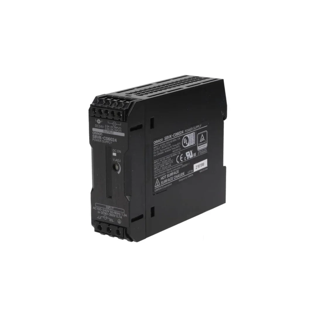 Zasilacz impulsowy na szynę DIN 60W 24VDC 2,5A 85÷264VAC S8VK-C06024