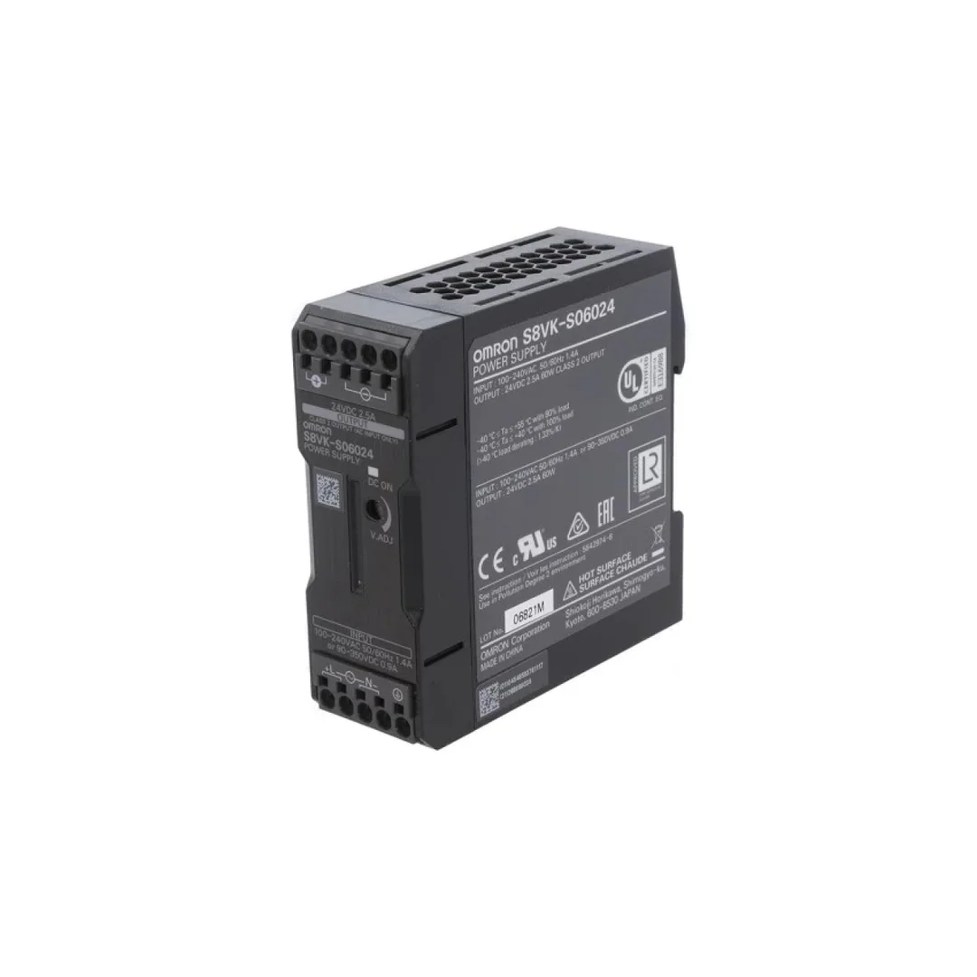 Zasilacz impulsowy na szynę DIN 60W 24VDC 2,5A 85÷264VAC S8VK-S06024