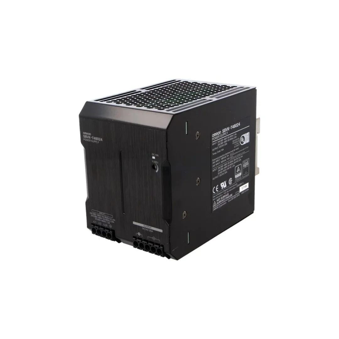Zasilacz impulsowy na szynę DIN 480W 24VDC 20A 450÷600VDC S8VK-T48024