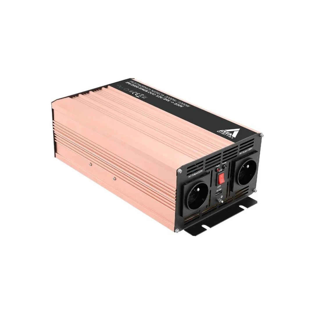 Przetwornica napięcia 12 VDC / 24 VDC / 230 VAC SINUS IPS-2000S 2000W DUO