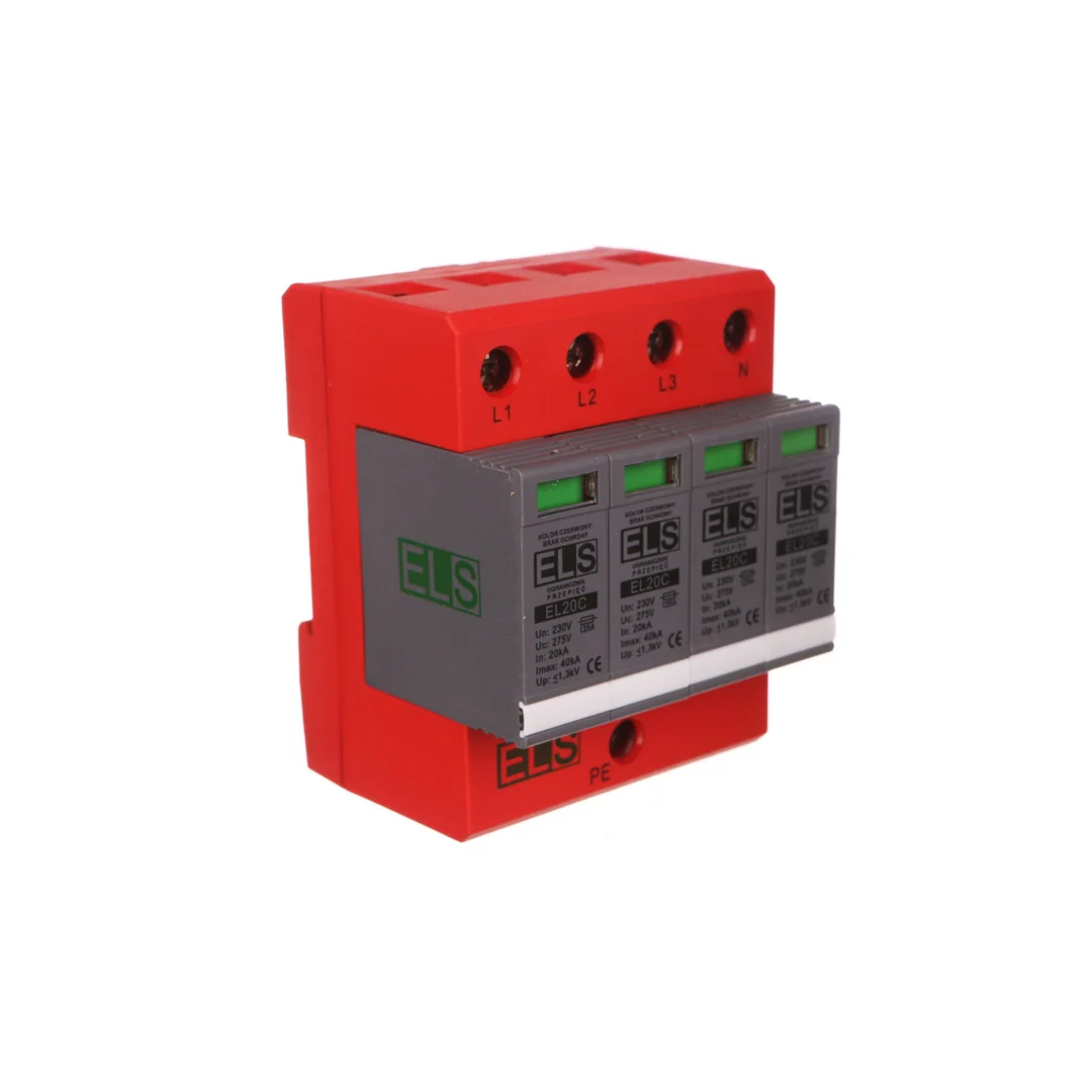 Ogranicznik przepięć Typ T2 4P 275V 40kA 1,3kV EL20C 4P