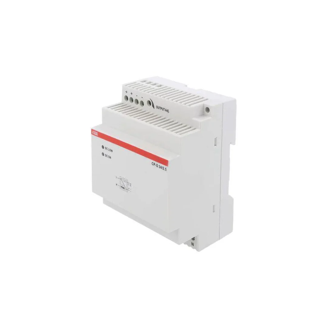 Zasilacz: impulsowy na szynę DIN 60W 24VDC 24÷28V 2,5A 252g 1SVR427044R0200
