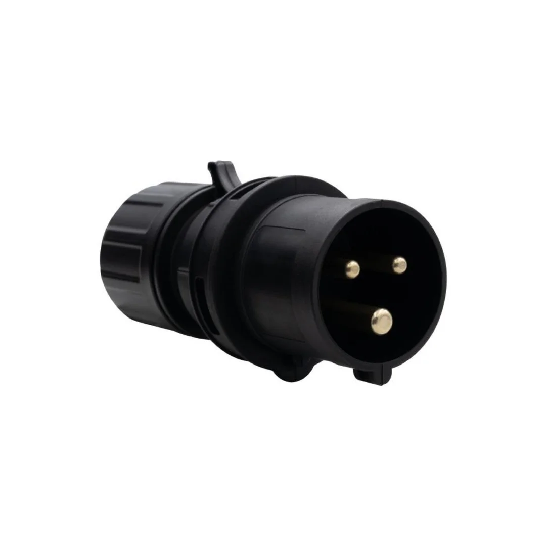Wtyczka przemysłowa - przenośna 16A 3p 200V-250V /FE/ IP44 czarna
