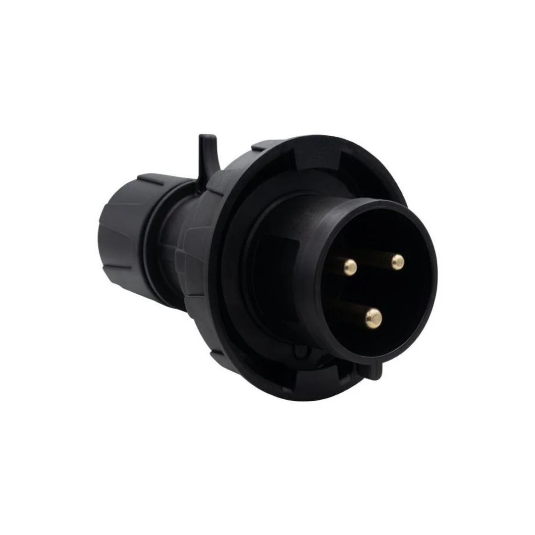 Wtyczka przemysłowa - przenośna 16A 3p 200V-250V /FE/ IP67 czarna