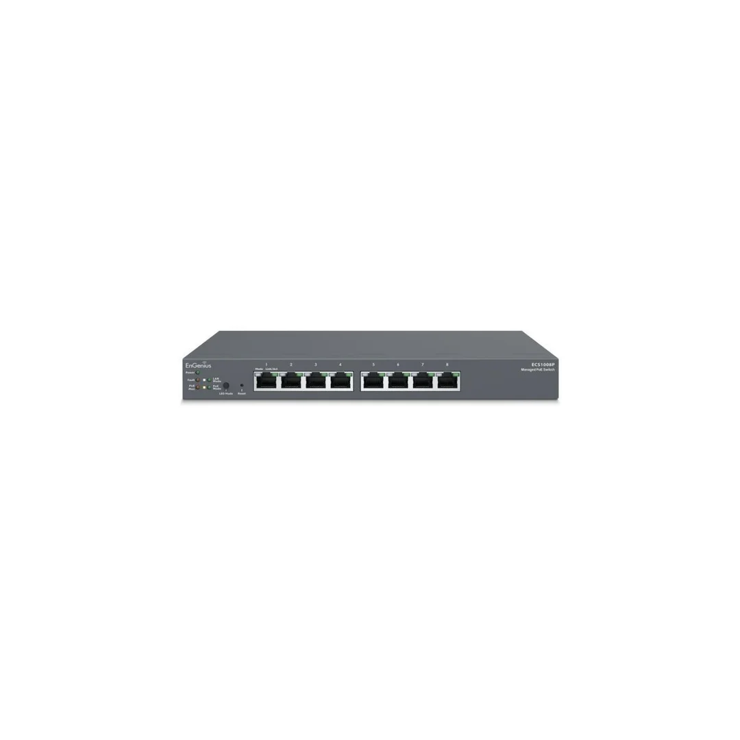 Switch zarządzalny 8x RJ45 Gigabit PoE 55W Cloud ECS1008P