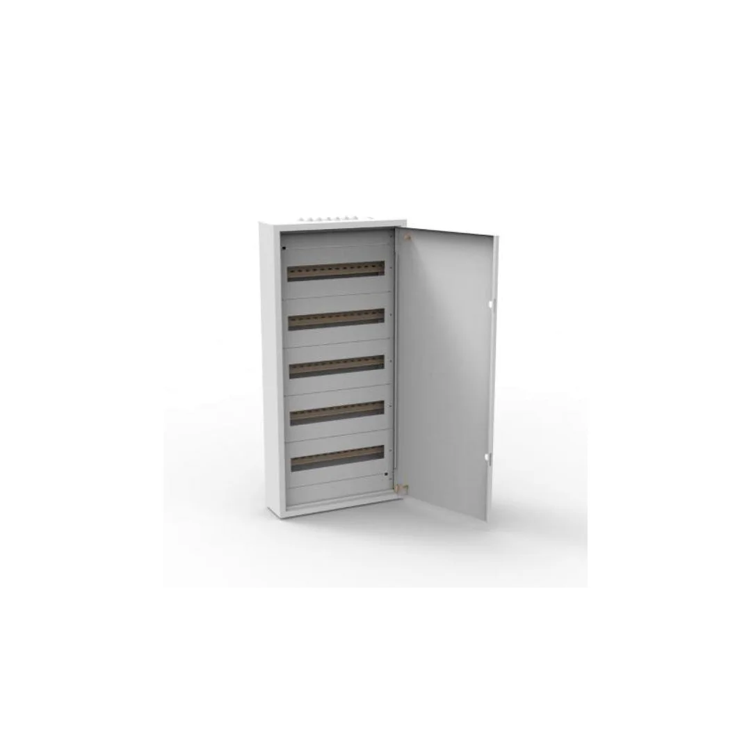 Rozdzielnica natynkowa metalowa 90 modułowa 5x18 436x905x130 RAL9003 IP30 MN90/5/18