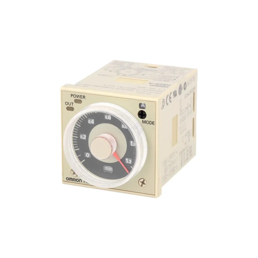 Przekaźnik czasowy o zakresie zliczania 0,05s÷300h, wyjściu typu DPDT, napięciu zasilania 100÷240VAC H3CR-A100-240AC