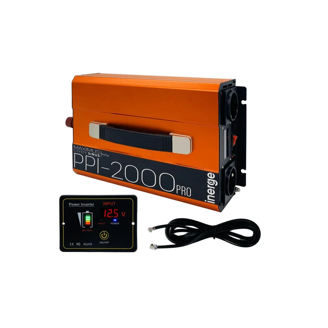 Przetwornica napięcia Maximus PPI-2000 PRO 12VDC/230VAC 2000VA/1000W Inerge