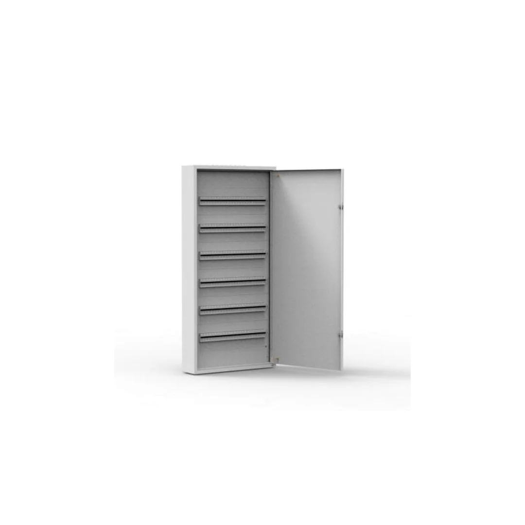 Rozdzielnica natynkowa metalowa 144 modułowa 6x24 544x1136x130 RAL9003 IP30 MN144/6/24
