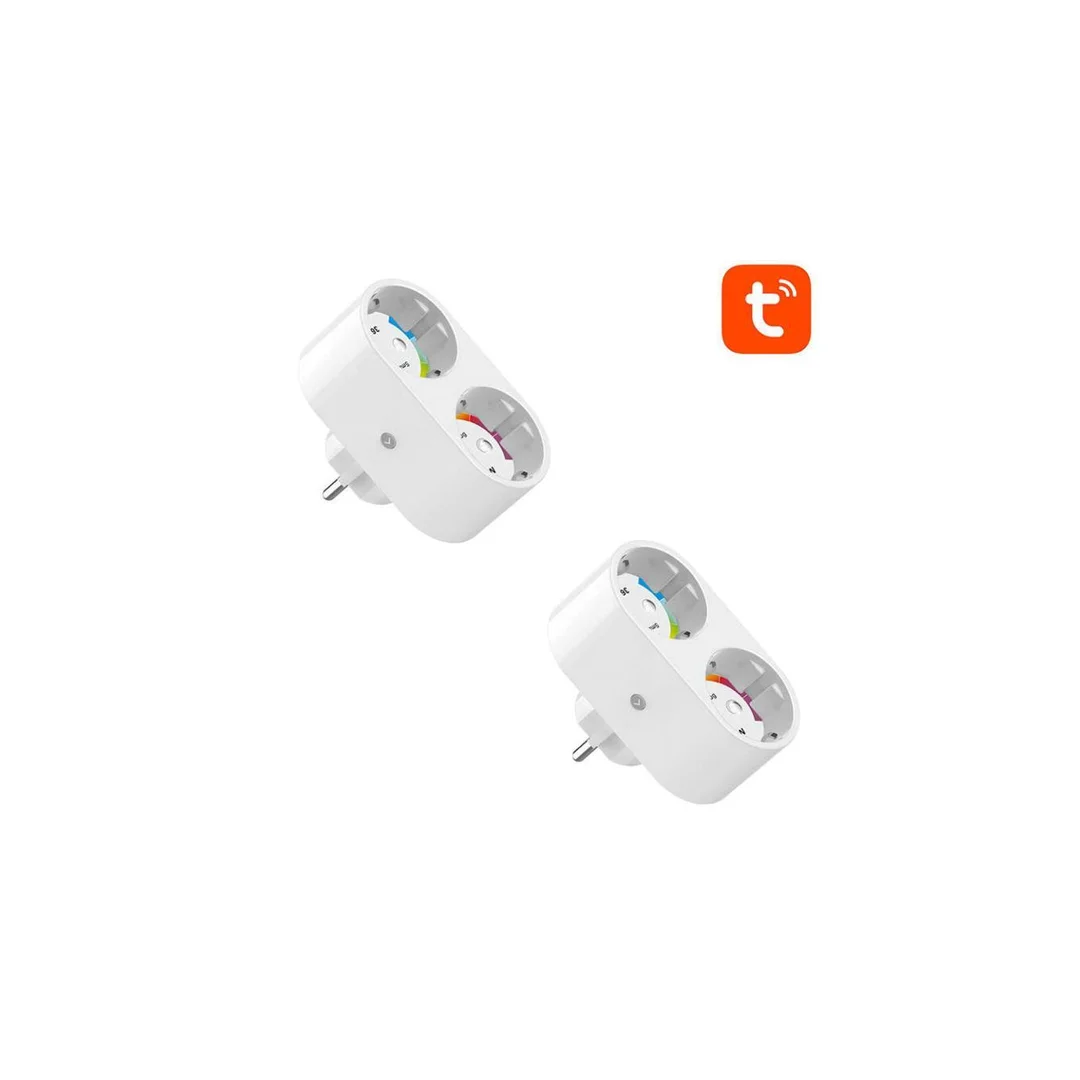 Podwójne inteligentne gniazdko WiFi Gosund SP211, 2 sztuki 3500W (dwupak) Tuya