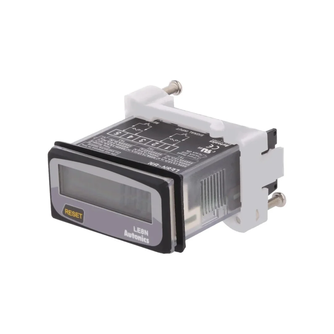 Licznik elektroniczny z wyświetlaczem LCD, 0...999999.9, IP20 LE8N-BN