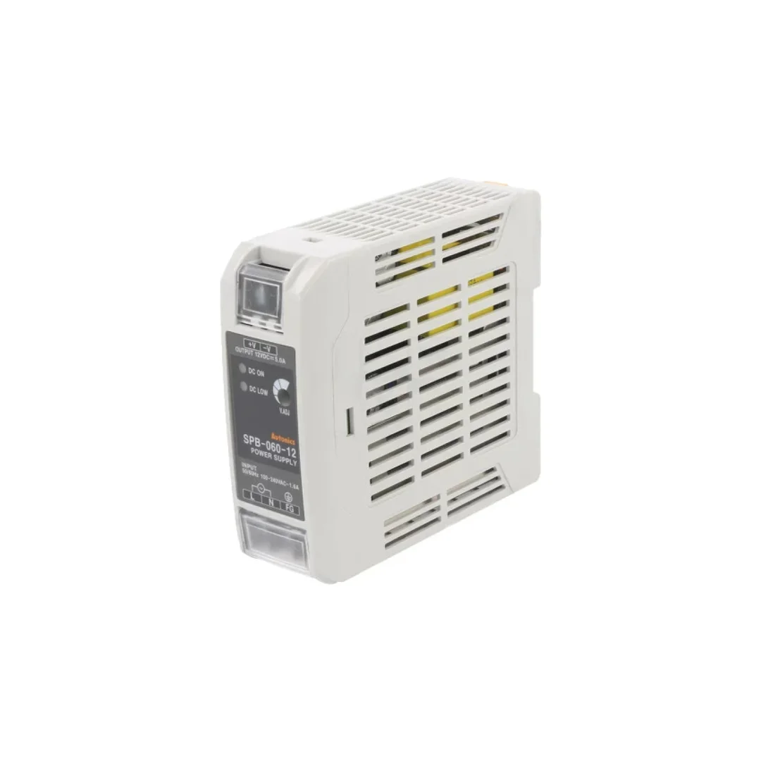 Zasilacz impulsowy, na szynę DIN, 60W, 12VDC, 5A, 85...264VAC, IP20 SPB-060-12