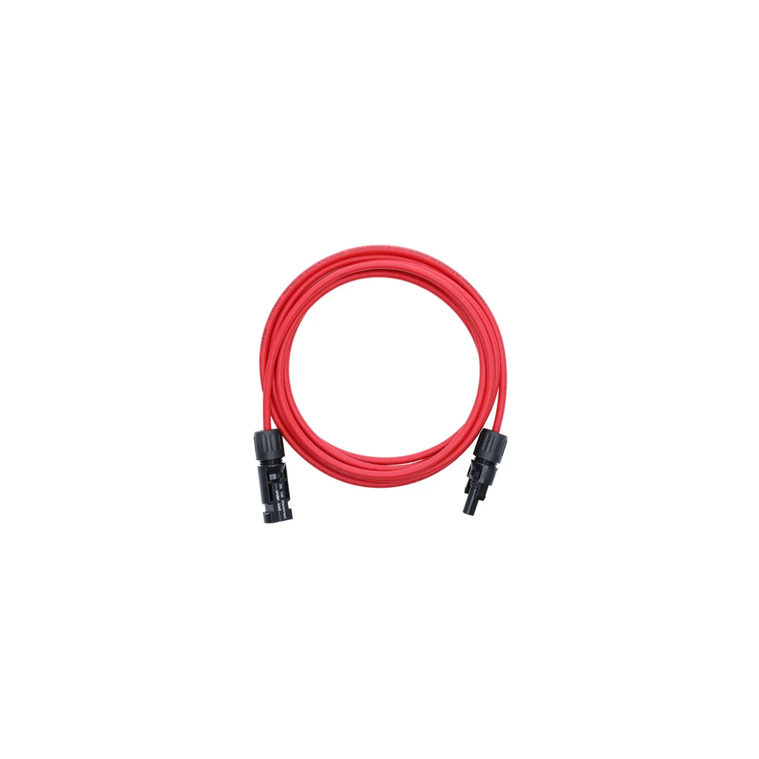 Przedłużka z złączami MC4 - kabel solarny KENO 4mm2 czerwony 3m KENO PRZ-4MM-RED-3M